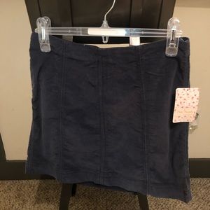 NWT Free People Modern Femme Mini Cord Skirt